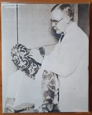 Bernard Kobel Traditional Tattoo Photo Vintage George Burchett Great Omi 8X10