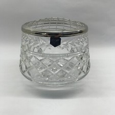 Stuart Crystal Rose Bowl Large Heavy Etched (Stella March 1996)