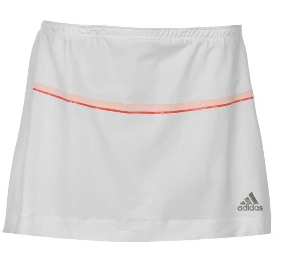 Adidas Barricade Skort Damen Tennis Rock Hose Weiß Rot Größe XL Neu mit Etikett - Bild 1 von 1
