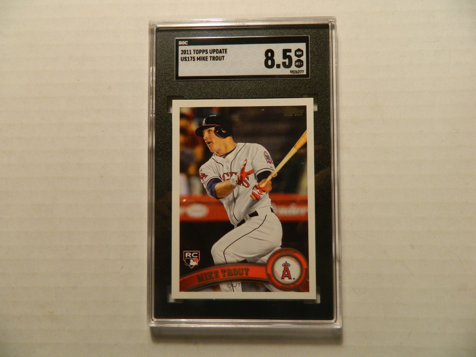 2011 Topps Update Rookie Card of Mike Trout - Angels Superstar SGC 8.5 Grade