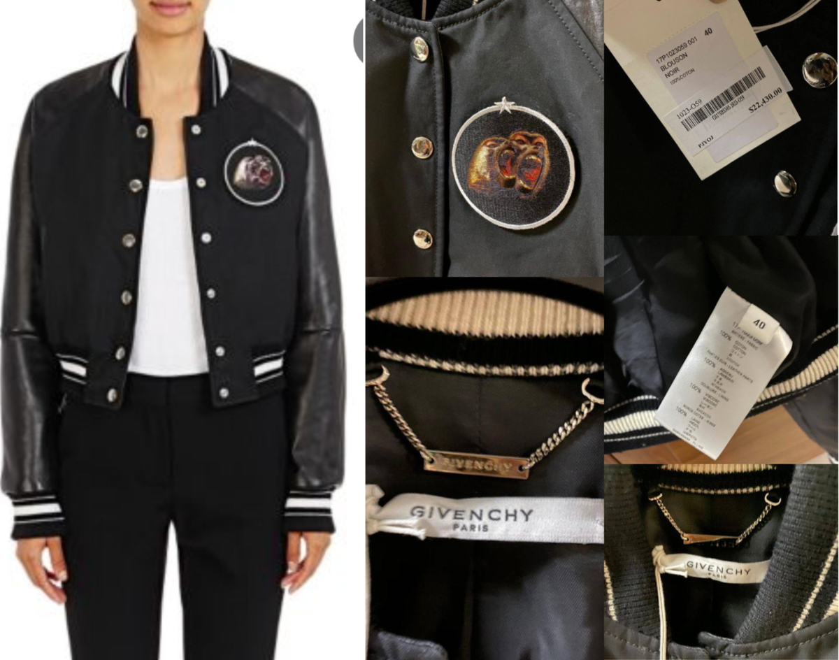 Givenchy Monkey Brothers Patch Cropped Bomber Jacket Blouson | eBay
