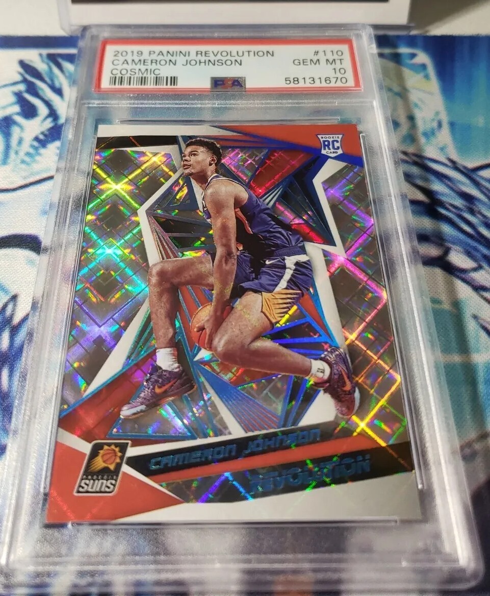 PSA 10 GEM MINT 2019-20 PANINI REVOLUTION COSMIC CAMERON JOHNSON RC #96/100 SUNS