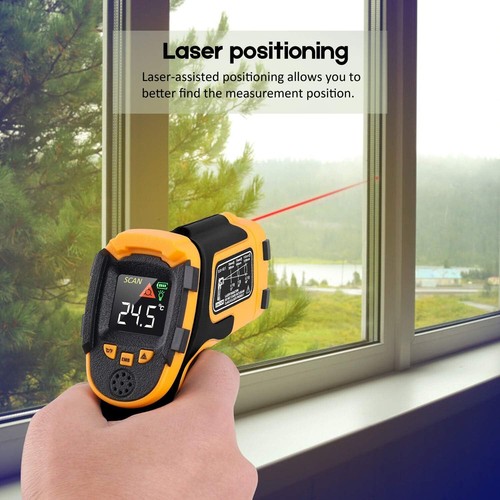 Infrared Thermometer Non-Contact Digital Laser Temperature Gun Color Display - Picture 8 of 12