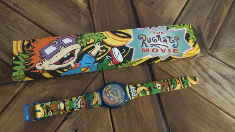 Vintage CHUCKIE Rugrats Movie Watch In Box 1998 Burger King Premium Nickelodeon