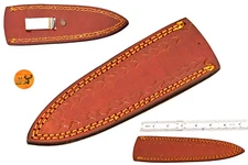 CUSTOM HANDMADE PURE COW LEATHER SHEATH FOR BOOT KNIFE & FIXED BLADE KNIFE 2752