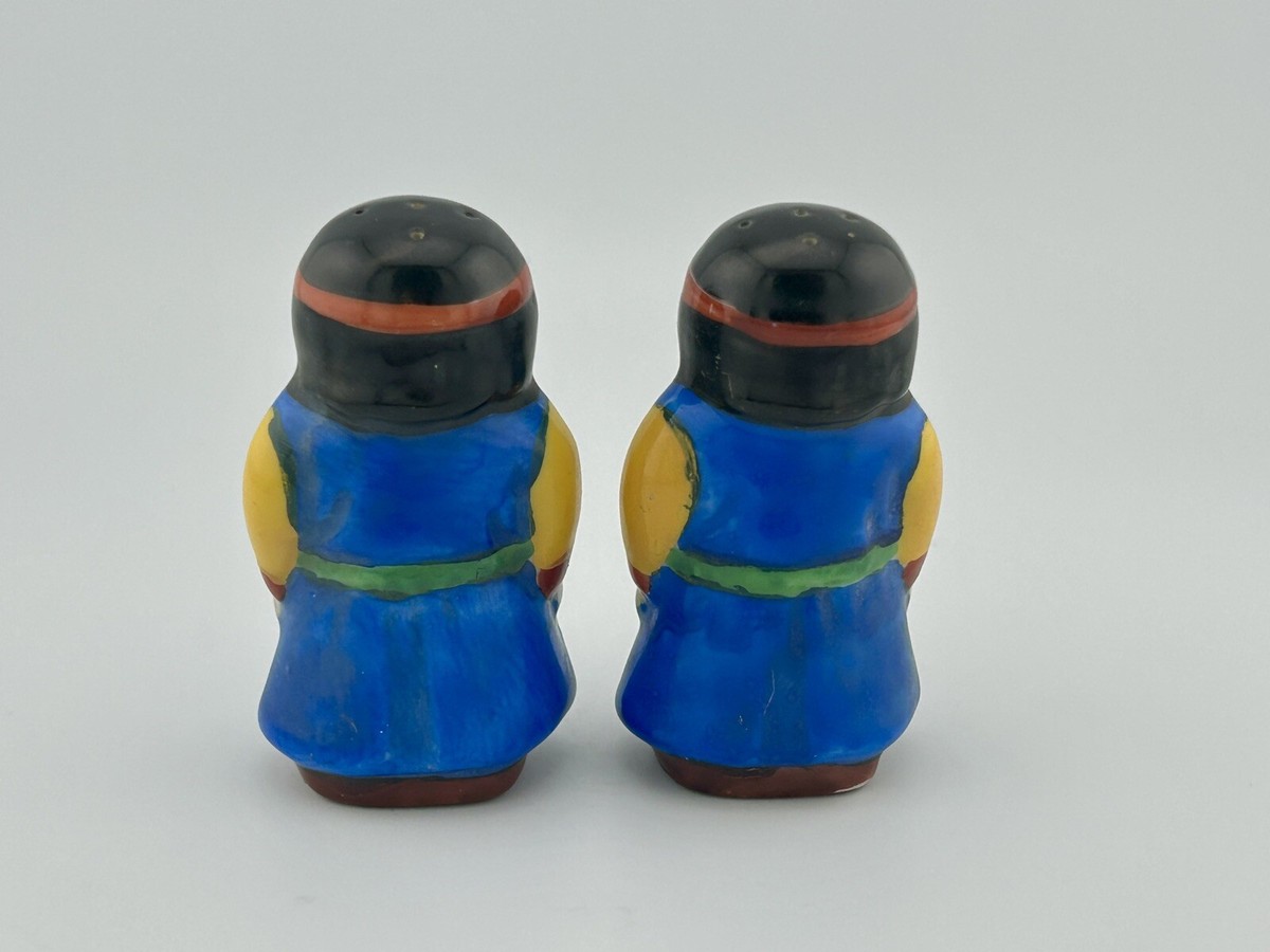 MCM Native American Pair Salt & Pepper Shakers 50's or 60's VTG