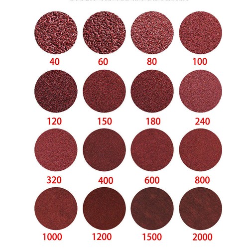 25mm - 225mm Sander Pads Sandpaper 60 - 2000 Grits Sanding Discs Hook & Loop - Picture 2 of 23