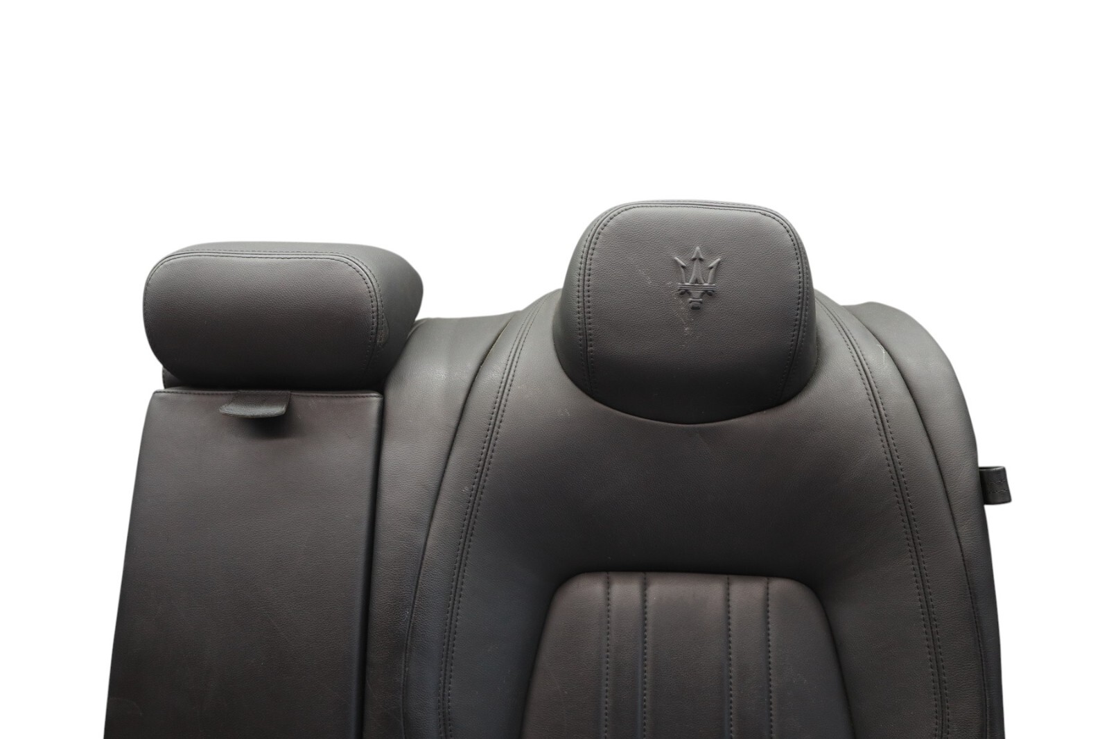 14-17 Maserati Ghibli Rear Left Driver Side Second Row Upper Seat Black Oem