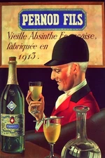 Pernod Fils  Absinthe French Quality Alcohol Drink Vintage Poster Repro FREE S/H
