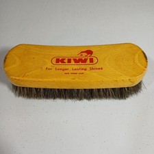 6.75" KIWI Shoe Shine Brush 100 Horsehair Shoe Shine Brush