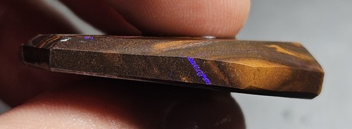 Drilled Boulder Opal Rub Purple Matrix Koroit Lapidary 54.1 Ct Rough Australian - Picture 10 of 17