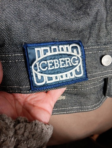 RARE Iceberg History Black Denim Jean Jacket Mens XXL 90s Y2K Italy Hip Hop 🔥 - Picture 5 of 24