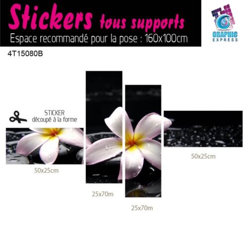 STICKER GALET ORCHIDEE FLEUR EAU STICKERS AUTOCOLLANT DECO DECORATION ZN-26 - Imagen 45 de 64