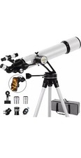 Telescope, 90Mm Aperture 700Mm - Vertisteel AZ Mounting Base, Highly Adjustable