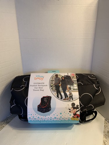 Disney Baby J.L. Childress Ultimate Padded Backpack Car Seat Travel Bag Mickey