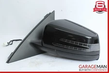 08-14 Mercedes W204 C250 C300 Front Left Side Mirror Rear View Door Black OEM