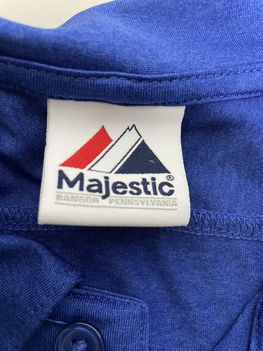 New York Mets Poloshirt Blau Majestic MLB Größe L - Bild 12 von 13