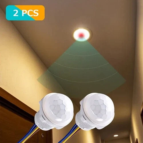 Interruptor Sensor Movimiento PIR para Luces LED 110V 220V Encendido Automático Paquete de 2 - Imagen 10 de 14