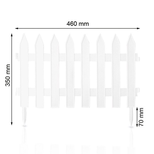 Gartenzaun Kunststoff Friesenzaun Kunststoffumrandung Prosperplast 3,2m - Bild 2 von 6