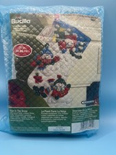 Bucilla Christmas Stocking Kit-Fun in the Snow 86441/tri-lingual