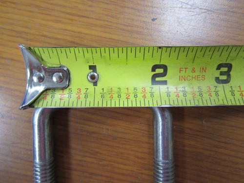 💥4) NEU VIERKANT 3-5/8 ZOLL U-SCHRAUBE 4 STÜCK - Bild 2 von 4