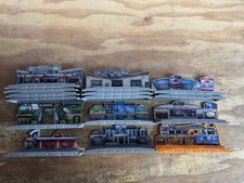 Micro Machines Hasbro Jazwares LOT of 15 Back Drop Display Scenes New Free Ship