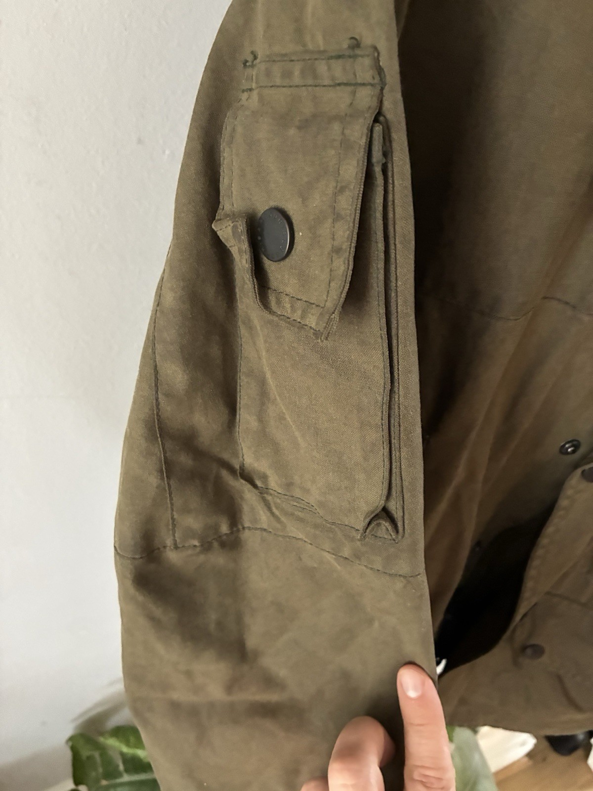 Barbour Cowen A550 Commando Wax Jacket – Made in England – C44 / XL image 5