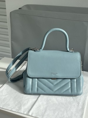 David Jones Paris Bag Pistachio Green Tote Mini Handbag Women