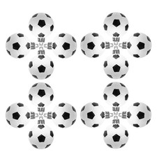 36 Pcs Mini Football Ornaments 1.57 Inch Soccer Ball Baubles for Christmas Tree