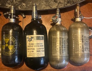 4 nitro Duck carbon fiber series PURE ENERGY PAINTBALL TANK COVERS LOT UNTESTED