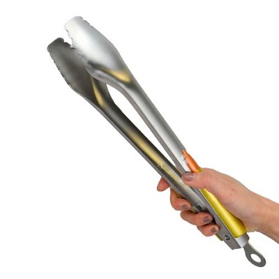 GEI Bullet BBQ Tongs - Steel Grilling Tool, Unique Novelty Grill Gift