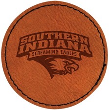 University of Southern Indiana Officially Licensed Circular Leatherette Patch