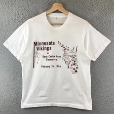 Vintage 90s  Minnesota Vikings Stadium T shirt single stitch size L