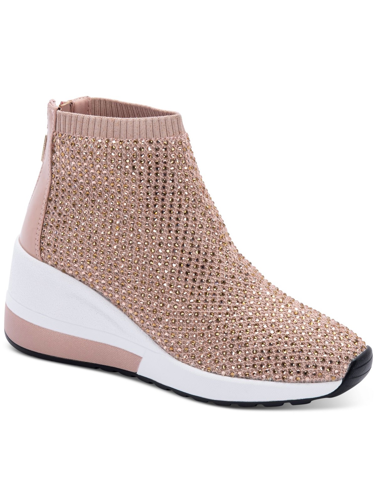 AQUA COLLEGE Womens Pink Waterproof Kandice Round Toe Wedge Sneakers Shoes 75 M 8390₽