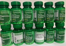 Puritan's Pride Chromium Picolinate 800 mcg Yeast Free - 90 Tablets Pack of 12 