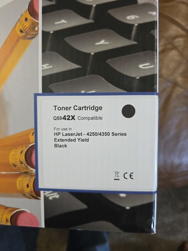 OPEN BOX! HP 42X (Q5942X) Black Toner Cartridge for HP LaserJet 4250/4350-NO BOX