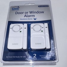 SABRE HS-DWA2 Wireless Door/Window Alarm 2 Pack 120 dB White Indoor Qty 2-2pks