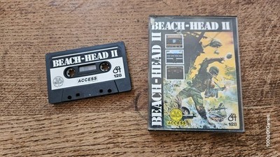 Commodore 64 C64 - Beach Head II 2 #GG1 BXD US GOLD
