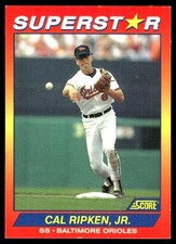 Cal Ripken Jr. 1992 Score 100 Superstars #89 Orioles MLB READ FREE SHIPPING