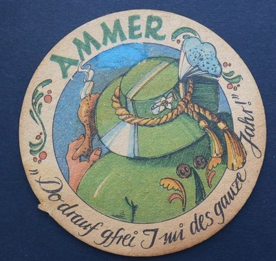 Old beer underbock AMMER beer deckel Vk 23