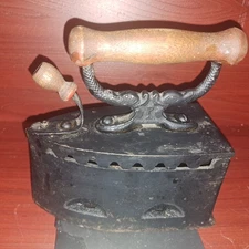 Philimco Iron Clothing Coal Heated Cast Wood Handle Metal Philippines Antique 