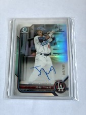 2022 Bowman Chrome 1st Jorbit Vivas Refractor Auto /499 Nationals 