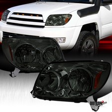Smoke Fits 2003 2004 2005 Toyota 4Runner Headlights Lamps Left+Right 03 04 05