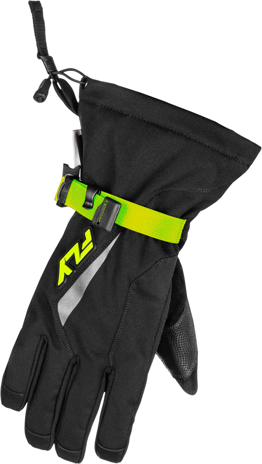 Fly Racing Title Gauntlet Gloves Black/Hi-Vis Xs Gloves