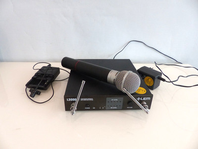 LEM L3000SD-RX Switching diversity UHF wireless System + Mikrofone + Sender # R2