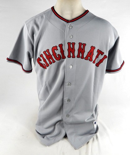 2016 Cincinnati Reds Tigers Dayan Diaz #50 Game Issued Grey Jersey 1937 TBTC 1