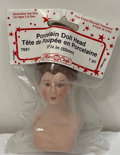 Vtg Fibre Craft Head Doll Making Lot Girl Santa Claus Air Freshener