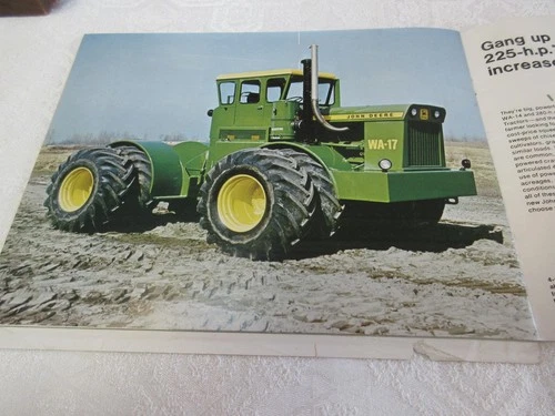 RARE John Deere 3020 Std, 4020 Std, 4520, 5020, WA-14, WA-17 Tractor Brochure