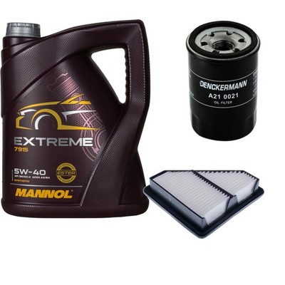 DENCKERMANN Inspektionspaket MANNOL Extreme 5W-40 5L für Honda Civic IX
