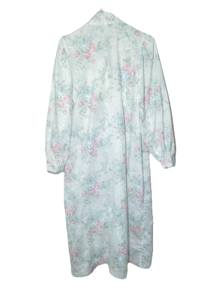 Camisón Vintage Gilligan O'Malley Talla Grande EE. UU. Abrigo Casa Bordado Foto 2 de 4